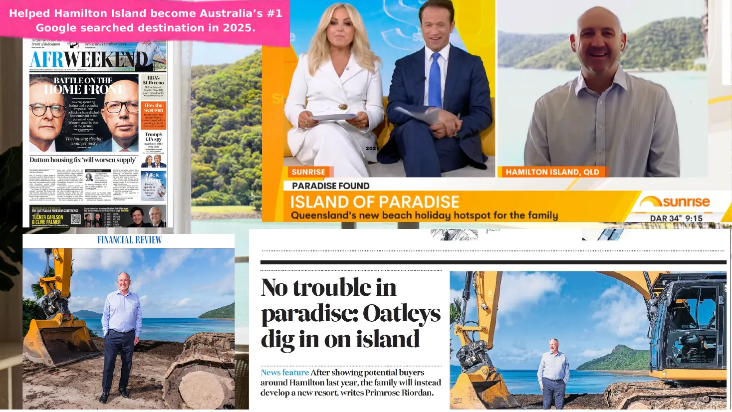 Hamilton Island coverage page from the WaldeComms deck